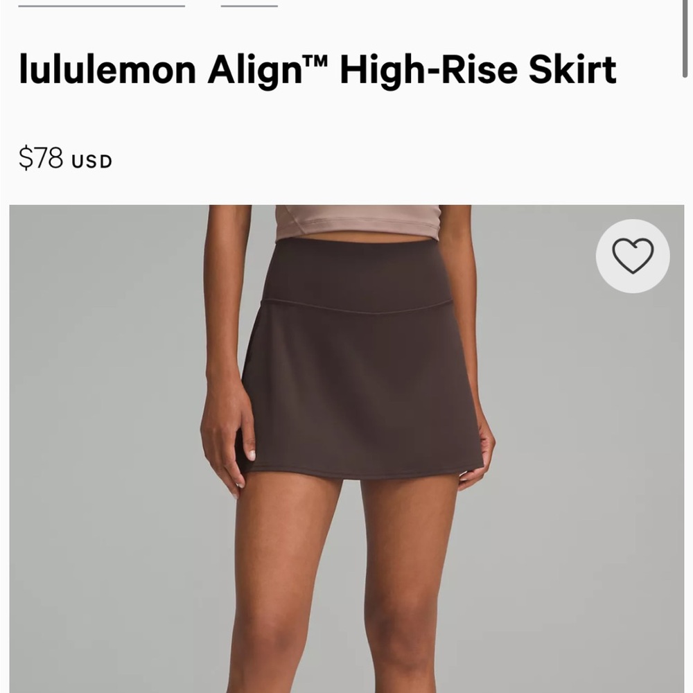 Lululemon Align High Rise Skirt